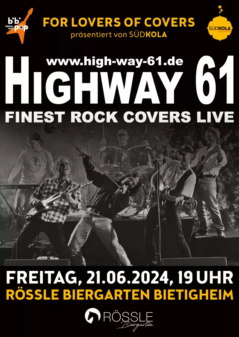 Plakat For Lovers of Covers mit Highway 61, 21.06.2024