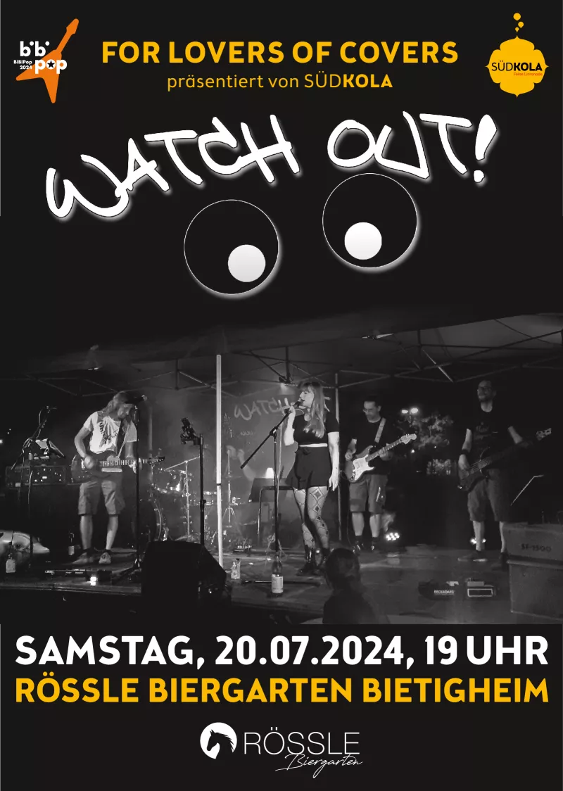 Plakat For Lovers of Covers mit watch out!, 20.07.2024