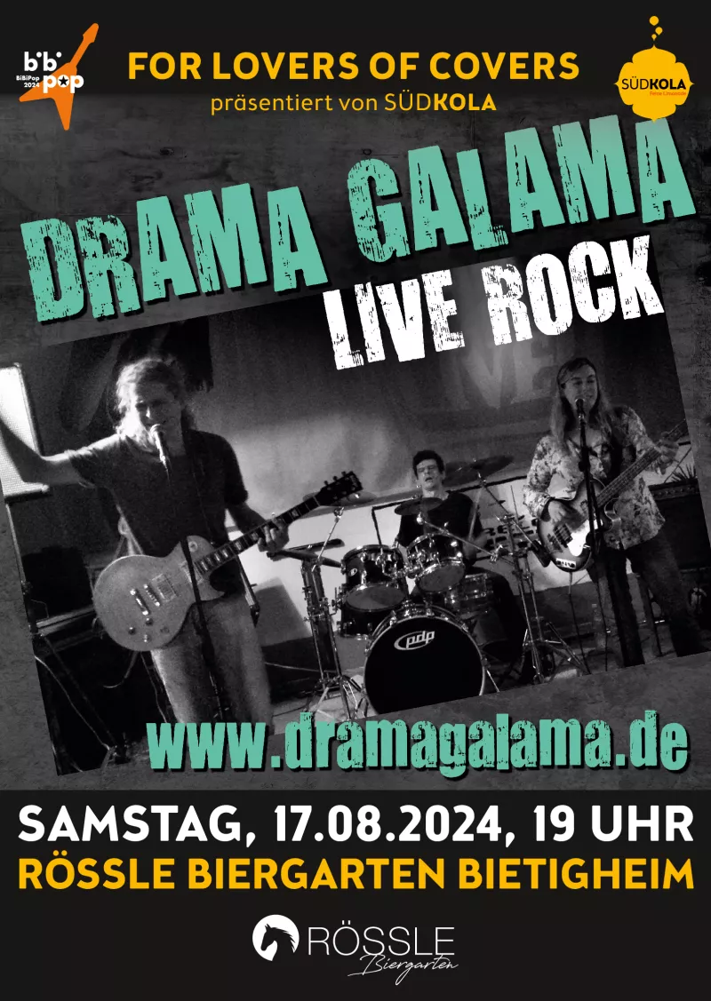 Plakat For Lovers of Covers mit Drama Galama, 17.08.2024